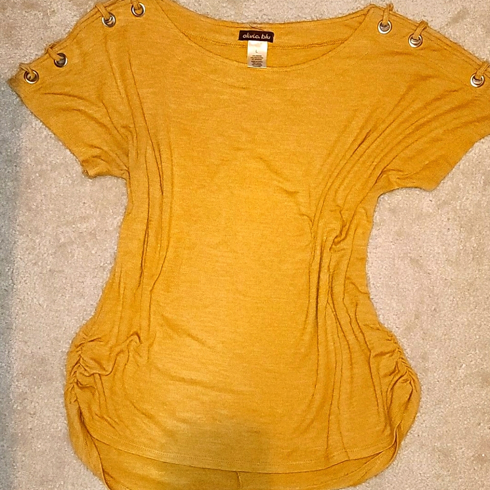 Olivia Blu Mustard Top